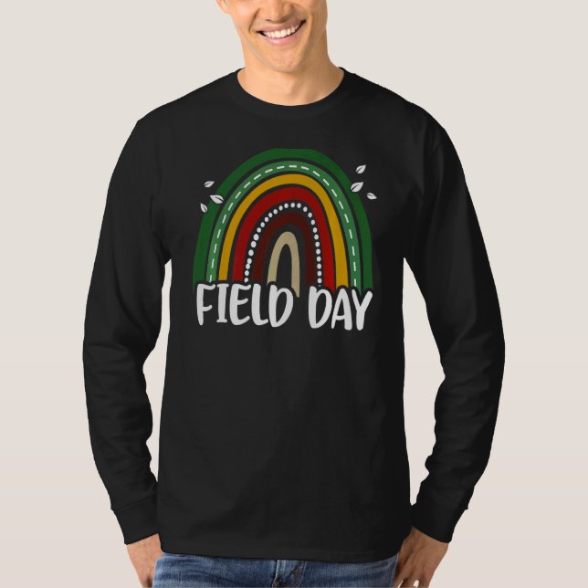 Det är Fält-dagen Vibes regnbågsspel för lärare Ki T Shirt (Framsida)