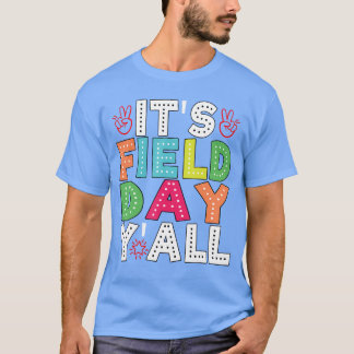 Det är fält-dags roliga lärare barn glada fält-dag t shirt