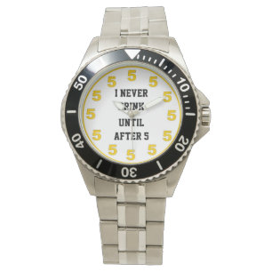 DET är FEM KLOCKAN NÅGONSTANS Armbandsur