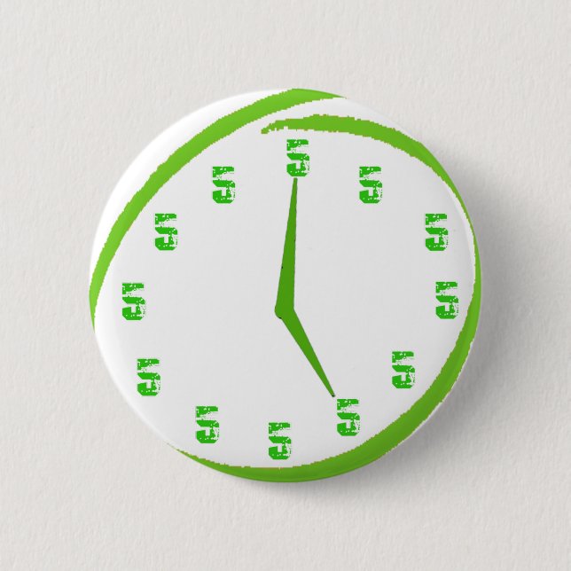 Det är fem klockan någonstans knapp (Framsida)