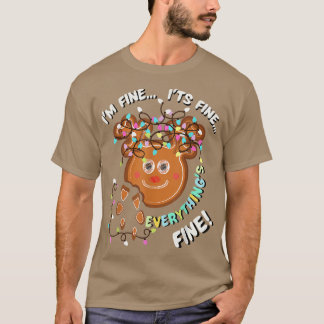 Det är FineJul Ljus Reindeer Gingertea Cook T Shirt