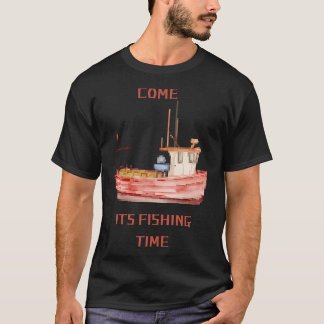 DET ÄR FISKE TID T SHIRT (Framsida)