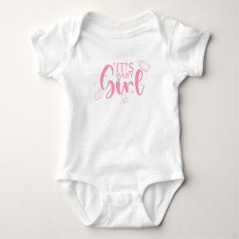 Det är Flicka Cute Nappar Roligt Gender Reveal T Shirt