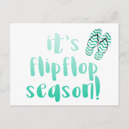 Det är Flipflop Season - Roligtens sommarcitat Vykort