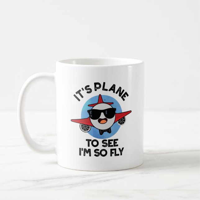 Det är Flygplan att se att jag är så flygplansflyg Kaffemugg (Vänster)