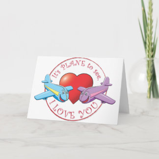 Det är FLYGPLAN att se, jag KÄRLEK Helgkort