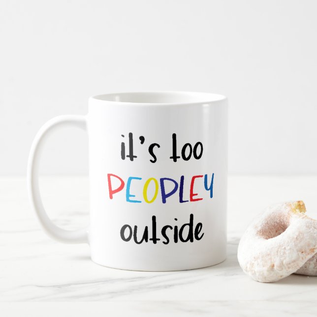 Det är för folk utanför inåtvändningen  kaffemugg (Med munk)