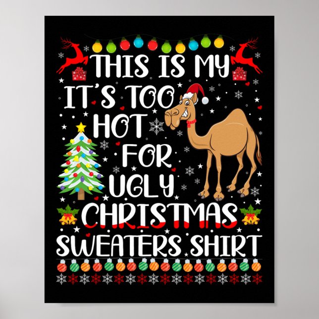 Det är för Hett för den vackra julsötaren Camel Lo Poster (Framsidan)