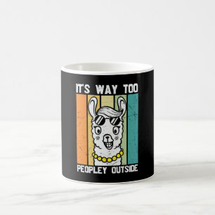 Det är för Peopley utanför Cute Llama Kaffemugg