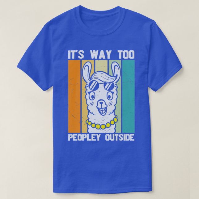 Det är för Peopley utanför Cute Llama T Shirt (Design framsida)
