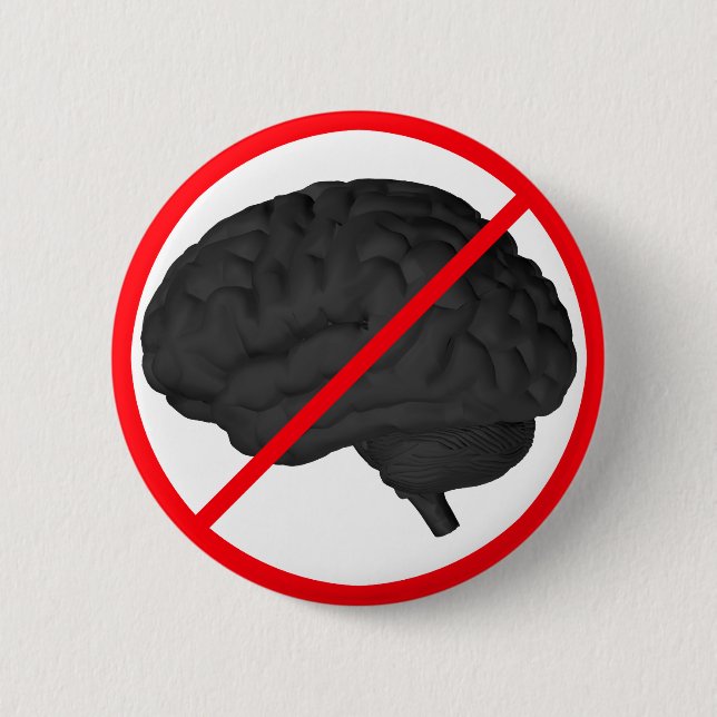 Det är förbjudet att tänka! knapp (Framsida)