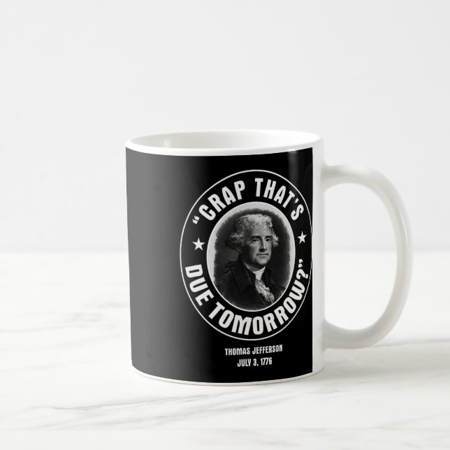 Det är förfaller i morgon T Shirt  Kaffemugg (Höger)