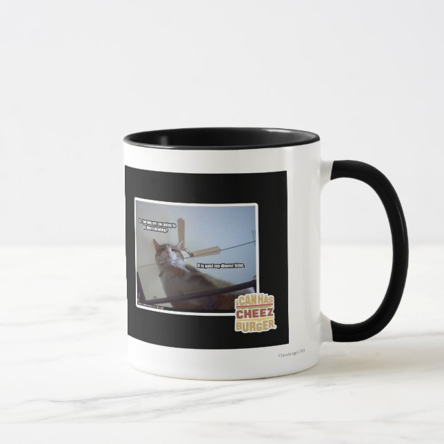 Det är förgånget min middagstid mugg (Höger)