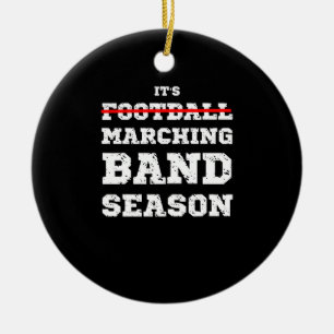 Det är fotboll, Marching Band Season Funny Quote Julgransprydnad Keramik