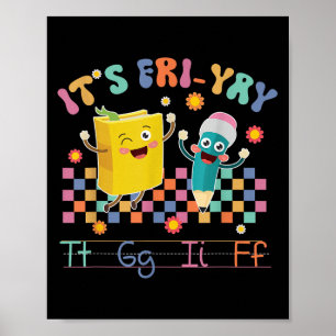 Det är fredag Tgif Glad fredag älskare Skollärare Poster