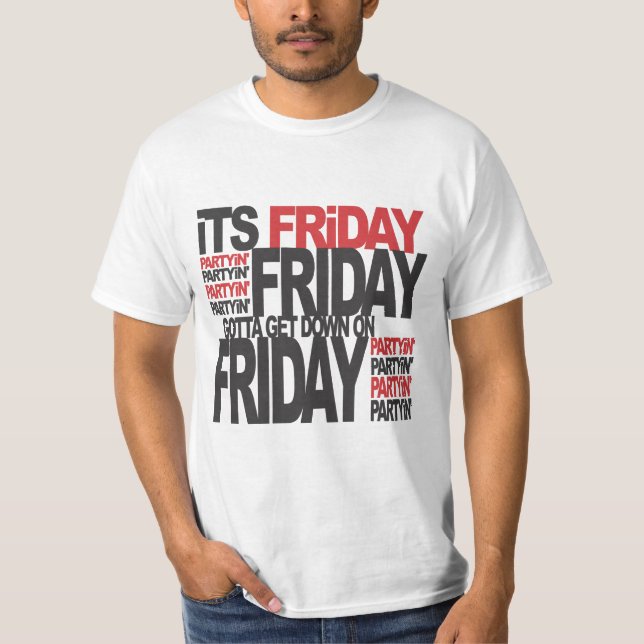 DET är FREDAGEN T-shirt (Framsida)