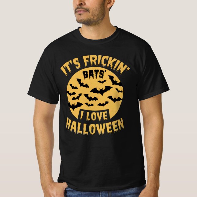 Det är Frickin Fladdermus i Kärlek Halloween T-Shi T Shirt (Framsida)