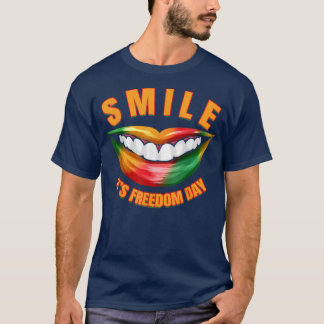 Det är Frihetsdagen, Afro Black Woman Juneten T Shirt