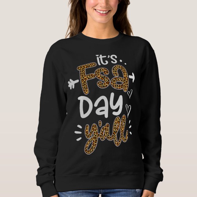 Det är Fsa Day Y'all Leopard Prated Test Day Teach T Shirt (Framsida)