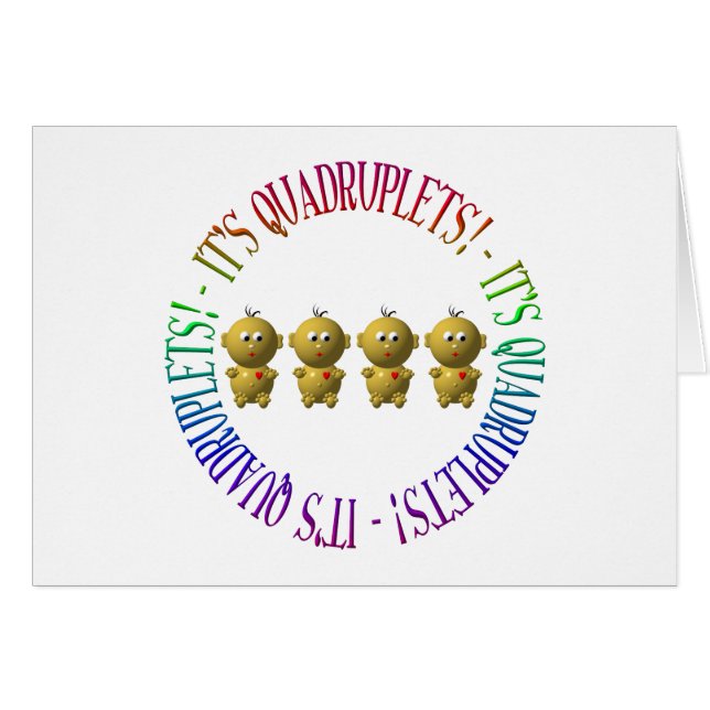 Det är fyrhjulingar! hälsningskort (Framsidan Horizontal)