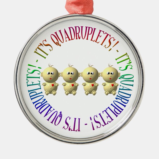 Det är fyrhjulingar! julgransprydnad metall (Framsidan)