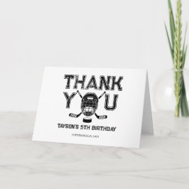 Det är Game Time Hockey 5-års födelsedagsfest Tack Kort