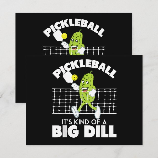 Det är ganska stor dill - Rolig Pickleball-paddel Inbjudningar (Fram/baksida)
