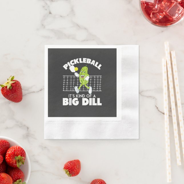 Det är ganska stor dill - Roligt Pickleball-paddel Pappersservett (Insitu)