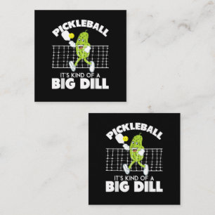 Det är ganska stor kålrot - Rolig Pickleball-padde Fyrkantigt Visitkort
