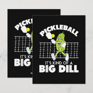 Det är ganska stor kålrot - Rolig Pickleball-padde Julkort