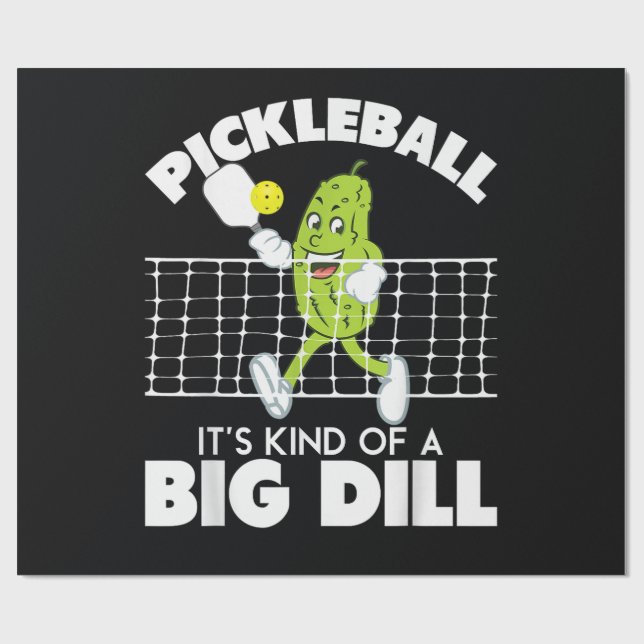 Det är ganska stor kålrot - Rolig Pickleball-padde Presentpapper (Platt)