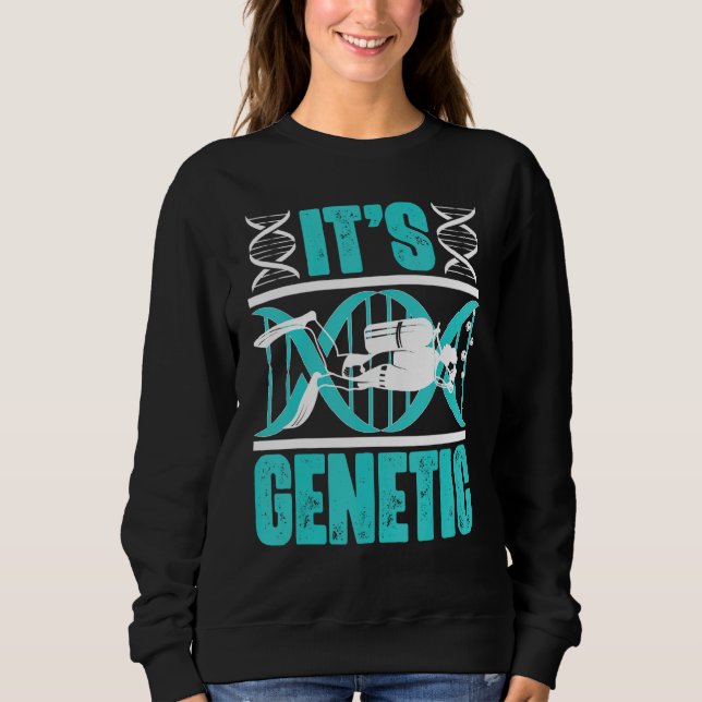 Det är Genetisk Dykning DNA Dykare T Shirt (Framsida)