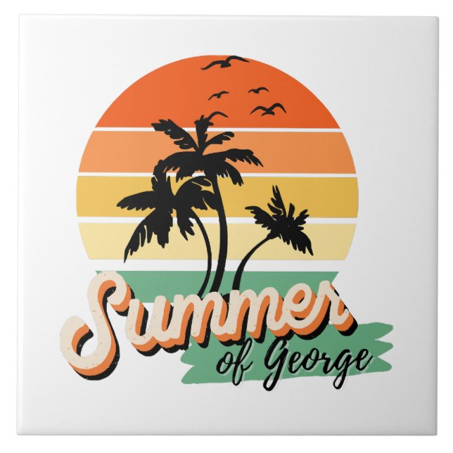Det är George-sommaren Kakelplatta (Framsidan)
