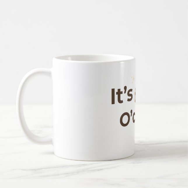 Det är Glow O'Clock Estetisk Självomsorg Citat Kaffemugg (Vänster)