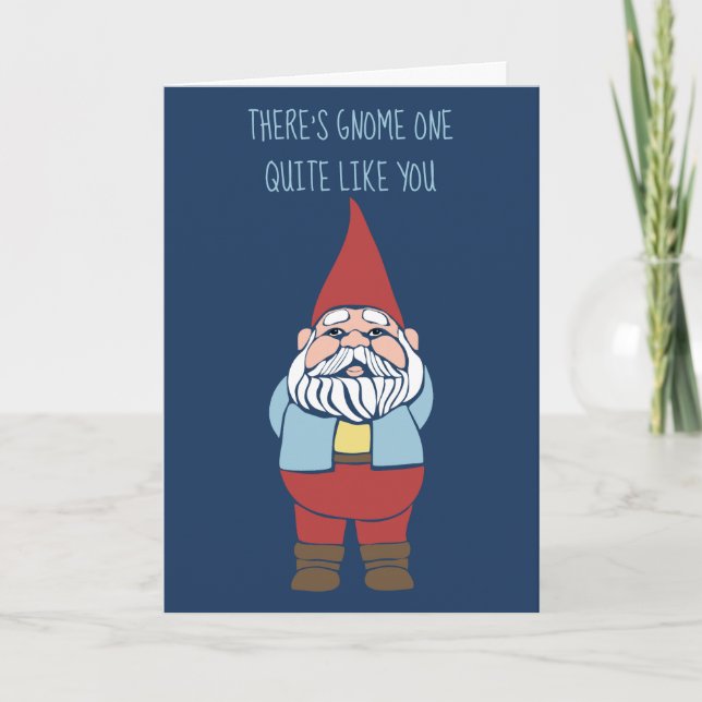 Det är Gnome One som du Anpassningsbar Birthday Kort (Framsida)