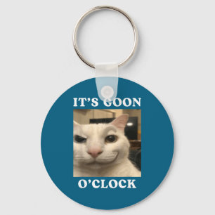 Det är Goon-klockan Rolig Katt Nyckelring