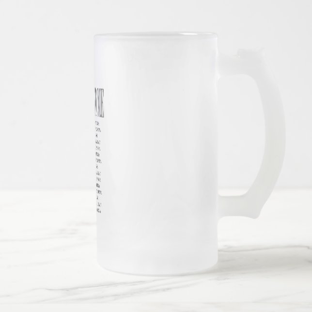 Det är grekiskt till mig frostat ölexponeringsglas ölglas (Höger)