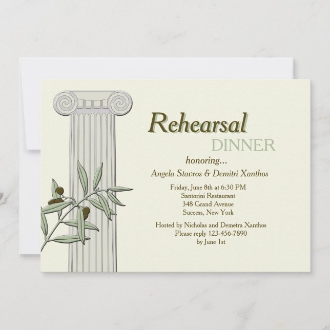 Det är grekiskt till min inbjudan (Framsida)