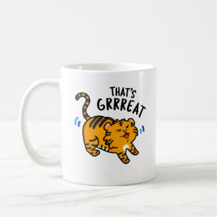 Det är Grreat Funny Tiger Growl Pun Kaffemugg