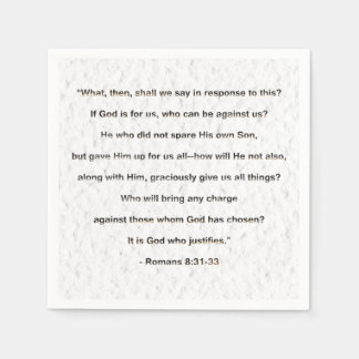 Det är Gud som rättfärdigar kristna Pappersservett