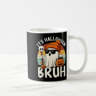 Det är Halloween Bruh Boo Spöke Pumpa Kostym Pojka Kaffemugg