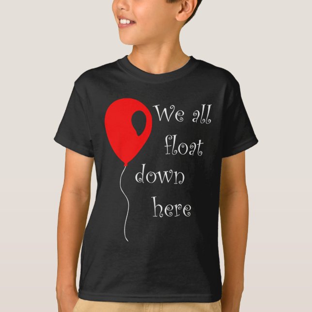 Det är Halloween Costume Red Balloon Du Flyter T Shirt (Framsida)