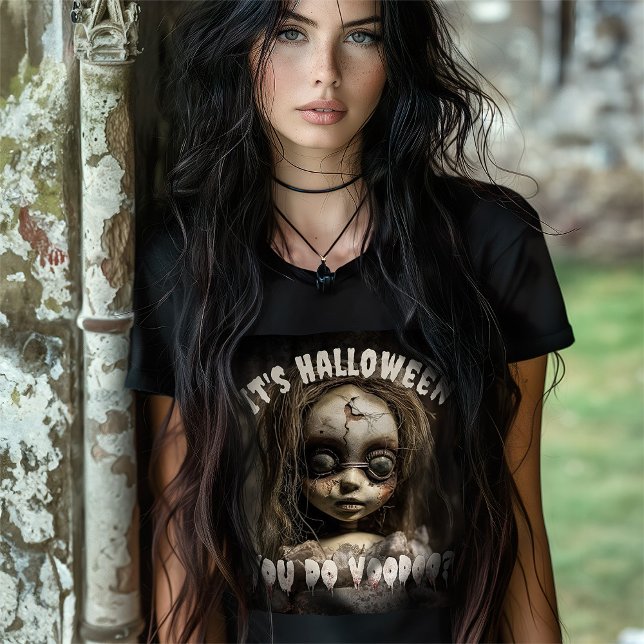 Det är Halloween du gör Voodoo Haunted Doll T Shirt (Skapare uppladdad)