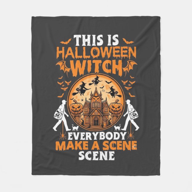 Det är Halloween Fleecefilt (Framsidan)
