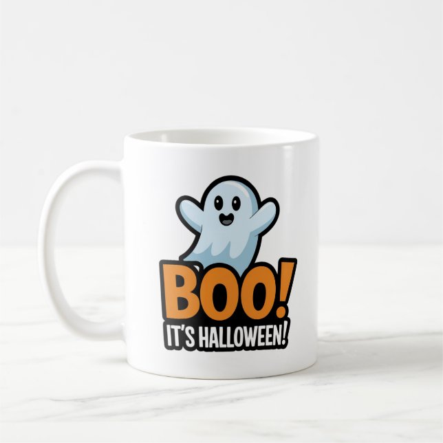 Det är halloween-söt design kaffemugg (Vänster)