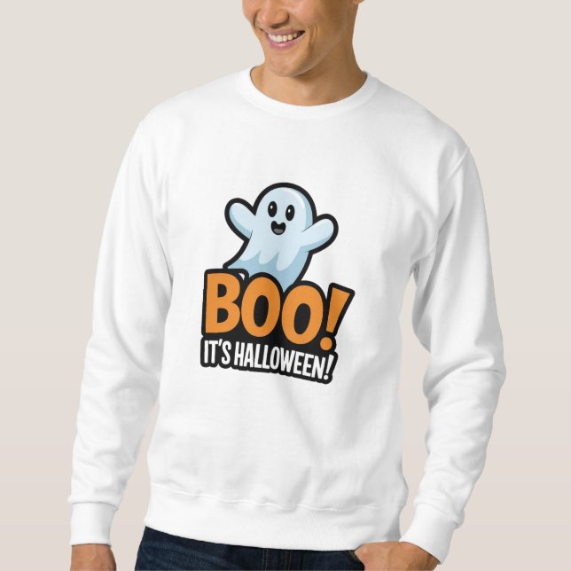 Det är halloween-söt design lång ärmad tröja (Framsida)
