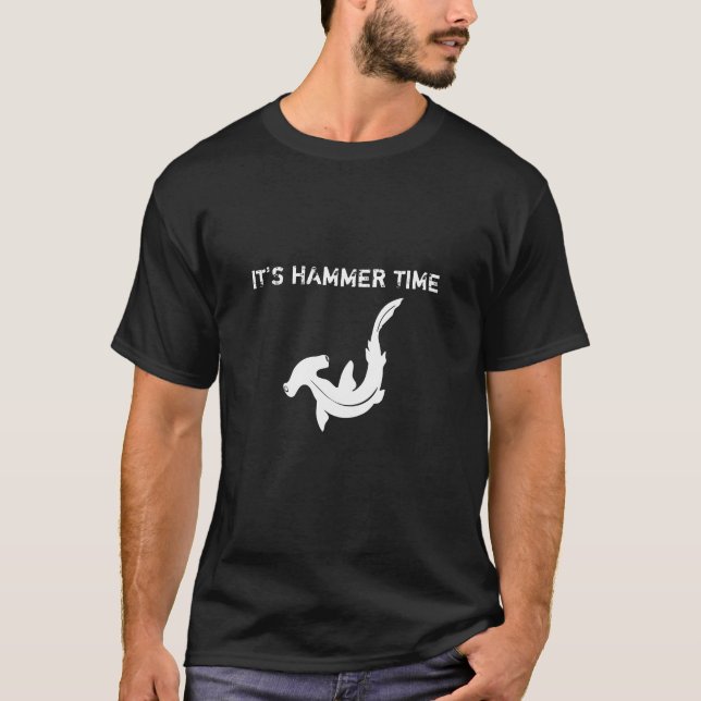 Det är Hammartid Haj Herrtröja Tee Shirt (Framsida)