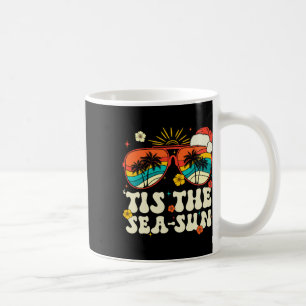 Det Är Hav Sol Santa Groovy Jul I Juli Sommar Kaffemugg