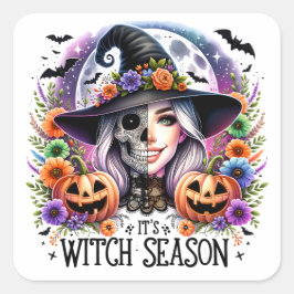 Det är häxsäsong festklistermärken och etiketter