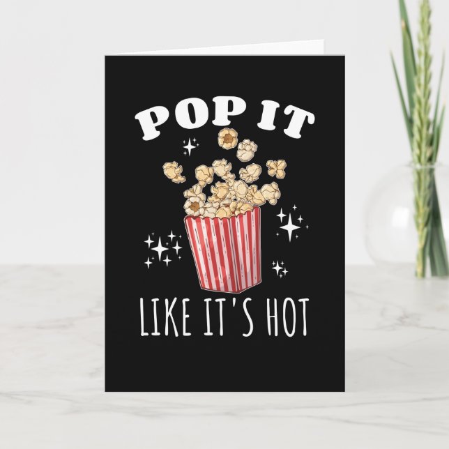 Det är Hett Popcorn Kort (Framsida)